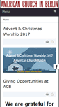 Mobile Screenshot of americanchurchberlin.de